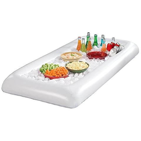 Buffet Inflatable Salad Serving Bar,Party Food and Drinks Cooler with Drain Plug for Picnic & Camping,Portable Serving Bar for Parties and More Cover