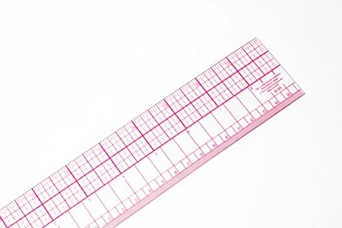 Inch & Metric Beveled Ruler 18