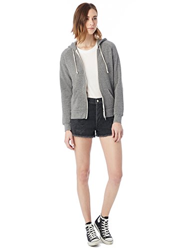 Alternative Women's Adrian Fleece Zip Hoodie, Eco Grey, Small - Thumbnail 3