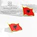Albania Flag Lapel Pin - Enamel Metal National Badge | World Travel Souvenir Gifts for Men & Women | Country Flag Patriotic Brooch Bulk Pack of Pins for Hat, Tie, Clothes, Backpack (1pc)