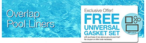 Smartline Boulder Swirl 24-Foot Round Liner | Overlap Style | 48-To-52-Inch Wall Height | 20 Gauge Virgin Vinyl | Designed For Steel Sided Above-Ground Swimming Pools #TOP3