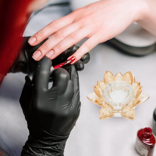 Vaso de Manicura de Cristal Lotus con Tapa miniatura 6