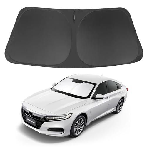 Image of Windshield Sun Shade Foldable Reflective Sunshade Fit for 2018-2022 Honda Accord Sedan Accessories Window Shade Sun Visor Heat Protection Keeps Car Cool
