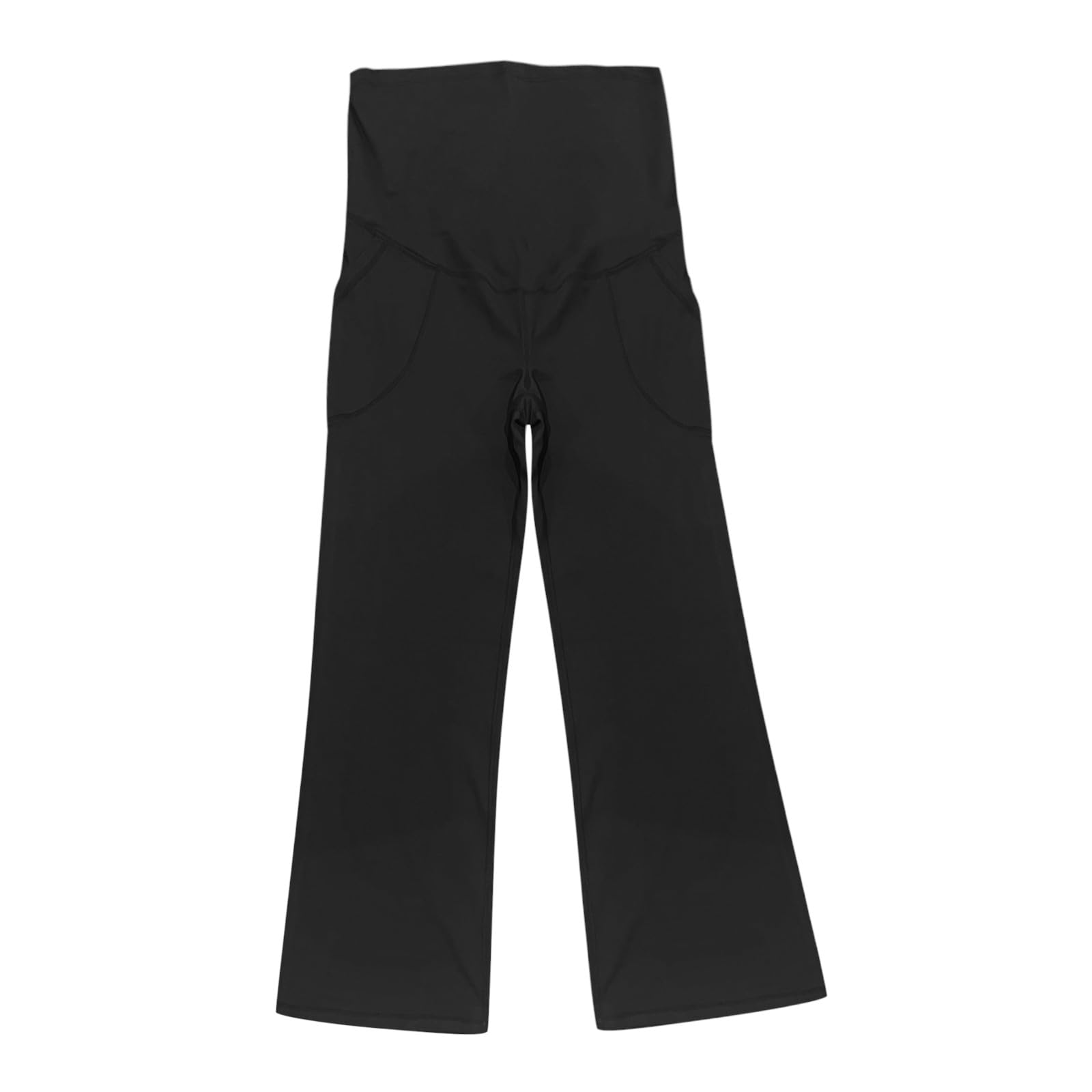 Generisch Umstandsmode Schwangerschaftsleggings Freizeithose High Waist Yogahose Elastisch Bootcut Umstandsleggings Umstandshose Stretchgummi Sportleggings Jogging Für