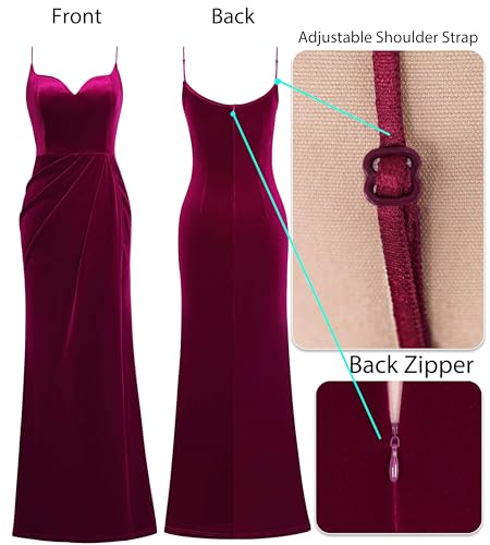 Image of VFSHOW Womens Sexy Spaghetti Strap Formal Prom Evening Gala Long Maxi Dress