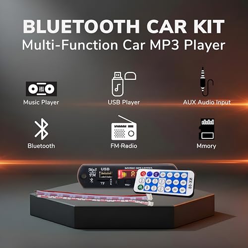 Image of Electronic Spices Bluetooth Mp3 Usb Fm Radio Player and Decoder Module With Remote Pack of 1pcs