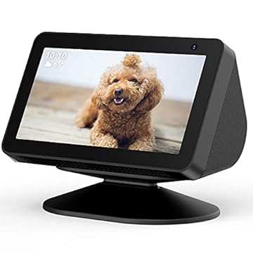 HomeMount Para Echo Show Stand - Suporte magnético ajustável Alexa Show, base antiderrapante compatível com celulares e Echo Show 5/Show 8 (1ª e 2ª geração) (preto)