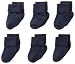 Jefferies Socks Baby Girls' 6 Pair Pack Seamless Turn Cuff Socks