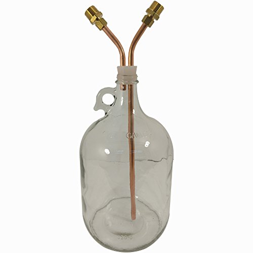 3/8" Copper Moonshine Distilling Thumper For 1 Gallon Growler Jug Ethanol #TOP2