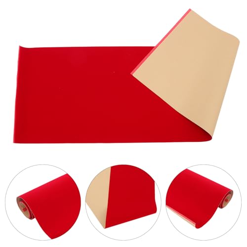 Beaupretty Feutrine Autocollante Rouge 50x150cm Rouleau de Tissu Velours Auto-adhésif pour Doublure de Valises et Espaces de Rangement, Décoration Artisanale Tissu Auto-adhésif à Forte Tenue – vue 8