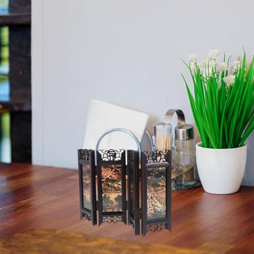 Mini écran décoratif de bureau style chinois pour espace réduit - 4