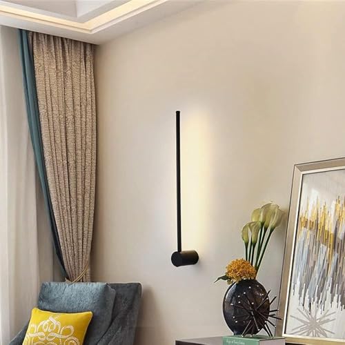 Lampe murale LED noire géométrique pour éclairage de vanité moderne - 3