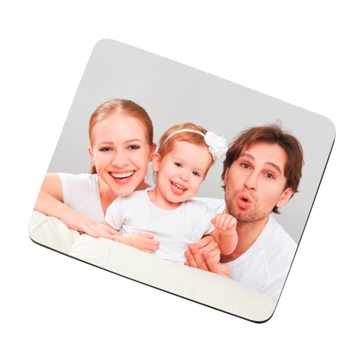Herz & Heim® Personalisiertes Mousepad mit Wunschname oder Foto Foto