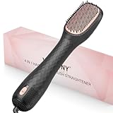 Hair Dryer Brush Blow Dryer Brush Straightener, 4-in-1 Professional 1200W Ionic Hot Air Brush Styler with Ceramic & Tourmaline Technology, One Step Hair Dryer & Styler Volumizer for All Hair Types