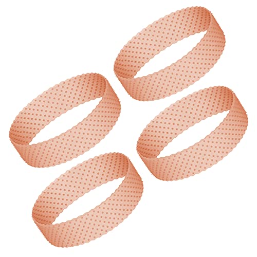 4 Pieces Wig Grip Bands Non Slip, Silicone Seamless Wig Grip Headband Holder, Transparent Wig Fix Band, Comfort Soft Adjustable Hair Band for Women Men Sports Yoga to Hold Wigs (Brown)