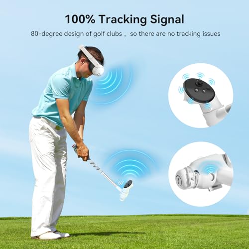 Image of AMVR Golf Club Attachment Compatible with Meta /Oculus Quest 3S /Quest 3, Non-Slip VR Golf Handle Grip for Golf (Only for Right Controller)(VR Golf Club) (15.7 Inch Golf Club) (Not for Q2)