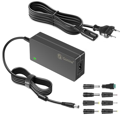 Gonine Fuente de alimentación 24 V 2,5 A, Adaptador CA/CC 24V 2,5A 2A 1,5A 1A para Tiras de Luces LED, monitores de Ordenador, Herramientas de Corte electrónicas, Barras de Sonido JBL, Vizio y Polk