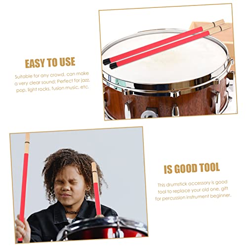 Baquetas para percusión 40.5 cm color rojo par miniatura 5