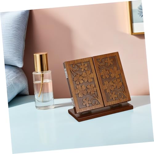 Espejo de maquillaje vintage plegable de mesa Ipetboom miniatura 5