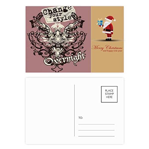 Cartes postales Père Noël style urbain pour renouveler vos correspondances avec le lot de 20