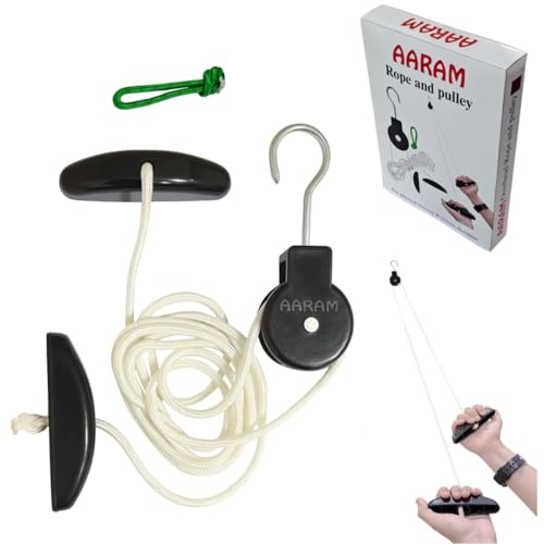 Image of AARAM Overhead Hand Shoulder Pulley Equipment Kit RP-01 W /Rope For Home Gym Exercise & Physical Therapy