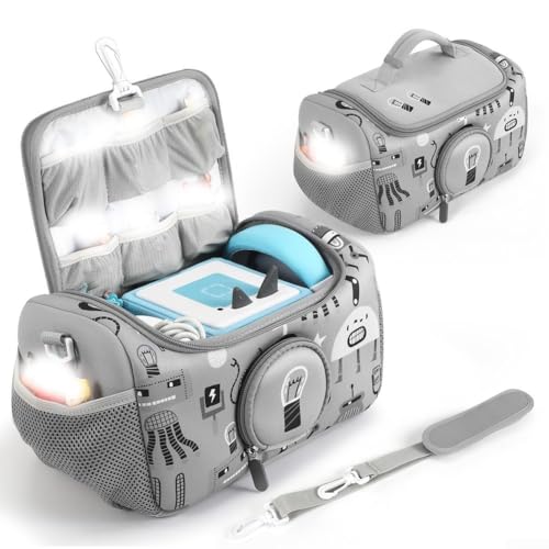 Sac de voyage en nylon pour lecteur audio Toniebox et accessoires, Keep Everything Together (gris)