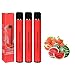 Produktbild CREPUSCOLO 3Pack E Zigarette Einweg E Shisha Fruchtgeschmack, E Cig Bis zu 1000 Züge, Kein Nachfüllen, Nikotinfrei(Strawberry watermelon)