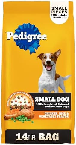 Pedigree Dry Dog Food for Adult Small Dogs, Roasted Chicken and V...