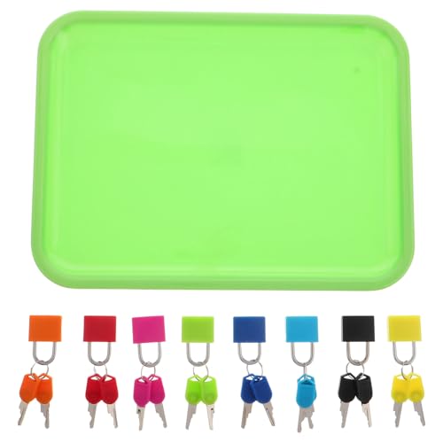 Jouet d'éveil Montessori cadenas et clés pour la motricité et l'association des couleurs