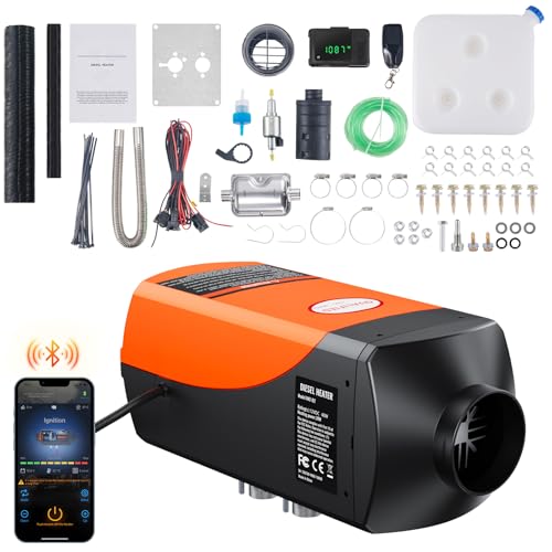 Happybuy Diesel Air Heater 12V 2KW with Bluetooth & LCD Display for Car Bus RV