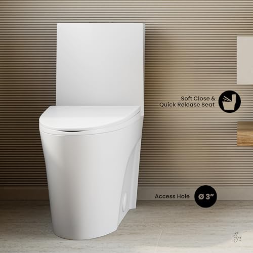 Image of St. Tropez One-Piece 10 inch Rough-in 1.1 /1.6 GPF Dual Top Vortex Flush Elongated Toilet in Matte White