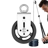 de poleas, de entrenamiento con cable giratorio de 360 grados para el gimnasio, accesorios de polea para gimnasio, Black Wheel Cable Gym Fitness Pulldown, accesorios