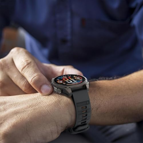 Image of Zitel Band Compatible with Garmin Fenix 8 AMOLED 51mm /8 Pro 51mm, Fenix 7X /7XPro, 6X /6X Pro, 5X /5X Plus, 3 /3 HR, Descent MK1 /2i /3i, Enduro 3 /2 - Quickfit 26mm Silicone Sport Strap