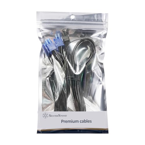 Image of Silverstone Technology PP15-PCIE Dual PCIe 8pin (PSU) to 12V-2x6 (GPU) PCIe Gen5 Cable for Silverstone 2nd Gen PSUs, SST-PP15-PCIE