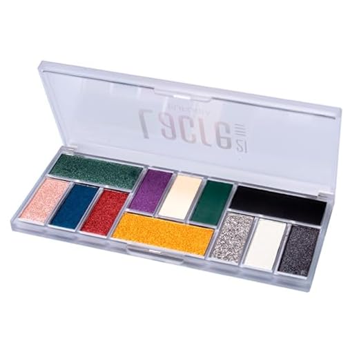 PALETA DE SOMBRAS COM 12 cores Brilho e gliter para festa