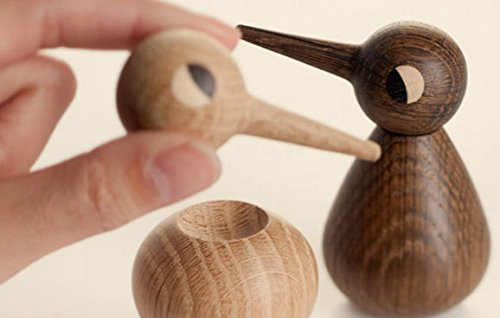 ArchitectMade - Kristian Vedel - Large Bird Smoked Oak, Brown, H: 12 cm - Image 2