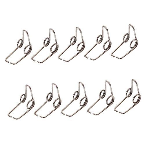 ERINGOGO 10pcs Trumpet Watergate Key Drain Springs Replacement Parts Silver Trumpet Drain Fittings Draining Mountings