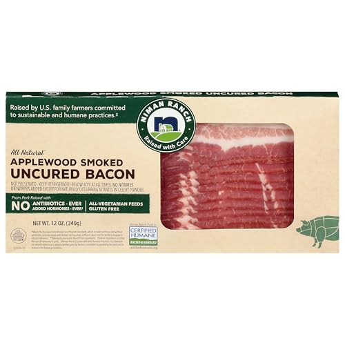 Niman Ranch Uncured Applewood Smoked Bacon, 0.75 lb
