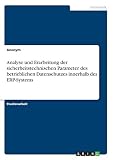 Analyse und Erarbeitung der sicherheitstechnischen Parameter des betrieblichen Datenschutzes innerhalb des ERP-Systems
