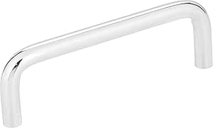 3-13/16" Overall Length Steel Wire Cabinet Pull. Holes are 3-1/2" center-to