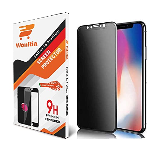 Image of WonRia Glass Screen Protector For iPhone 11 /iPhone Xr (Black) Edge To Edge Full Screen Coverage With Easy Installation Kit,Pack Of 1