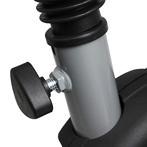 Bicicleta Ergométrica Mile Fitness Vertical com Monitor 5 Funções, Ajuste de Altura, Regulagem de Re