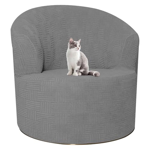 Funda de silla barril elástica gris claro OBASDFD protectora de muebles 2