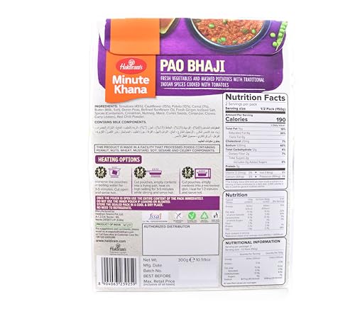 Haldiram's Minute Khana Bombay Pao Bhaji 300g