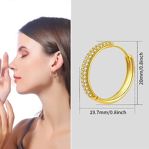 ToHeart Gold Huggies Earrings for Women Small Gold Hoop Earrings3