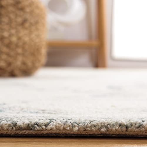 Tapete decorativo SAFAVIEH 3' x 5' azul y blanco miniatura 3