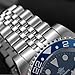 ADDIESDIVE GMT Watches for Men Two Tone Watch 515-24H Quartz Movement Waterproof 200 M BGW9 Blue Luminous