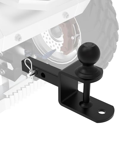 1-1/4 ATV/UTV Trailer Hitch3-in-1 Hitch Towing Ball Mounts 2 Ball 1/2 Clevis Pin for Lawn Mower Tractor Utility Trailer Farm Equipmentm Fits 1 1/4 Hitch Receiver