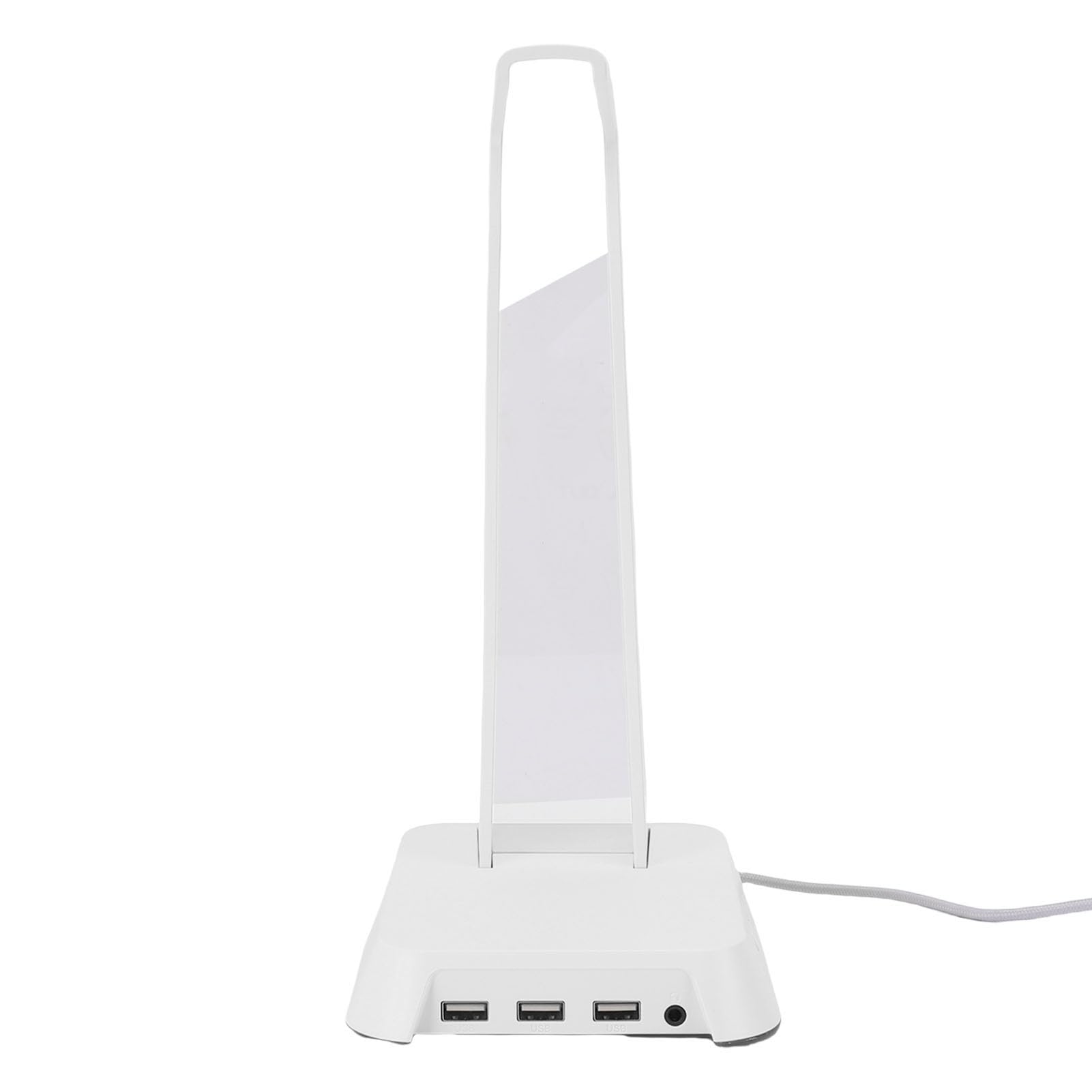 Cryfokt Stable Headset Holder Stand with RGB Light (WHITE) | Materiale ABS, connettività USB, design moderno, migliora la configurazione , si adatta a vari di cuffie