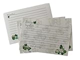 FESTIVE DESIGN: St. Patrick's Day themed recipe cards featuring charming shamrock gnome illustrations with green clovers, cupcakes, and Irish-inspired decorative elements DUAL-SIDED CARDS: Each card includes dedicated sections for Recipe title, Ingre...